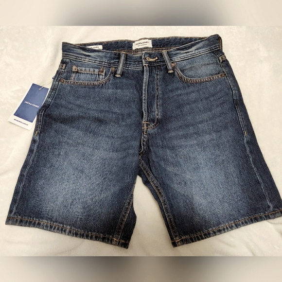 Jack & Jones Chris 123 Denim Shorts - Picture 1 of 2